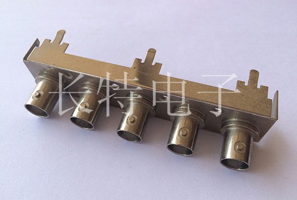 镀金BNC-2＊2PORT多孔视频连接器